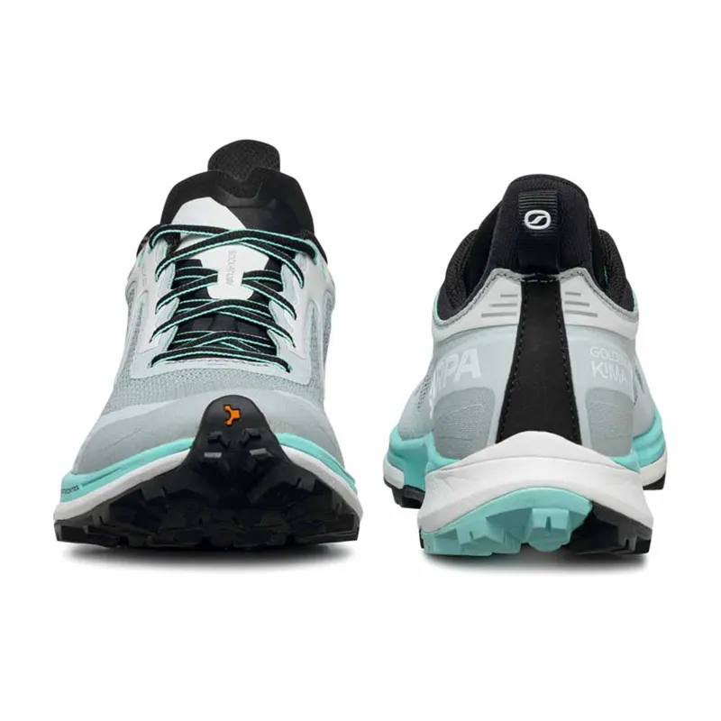 Scarpa Golden Gate Kima RT Women's Trail Running Shoe in Light Gray/Aruba Blue-3